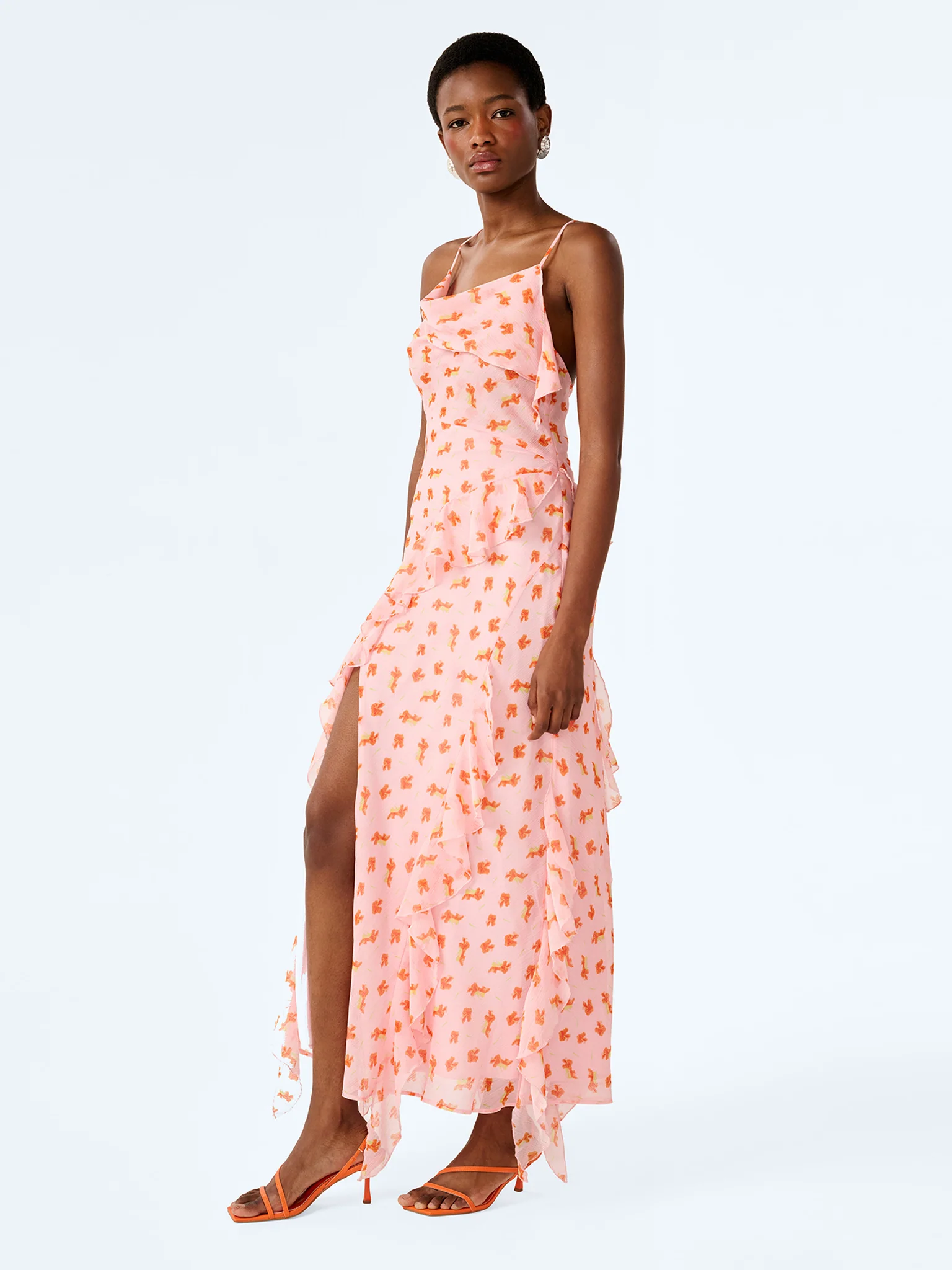 Thora Dress in Abstract Ditsy Floral - Image 2