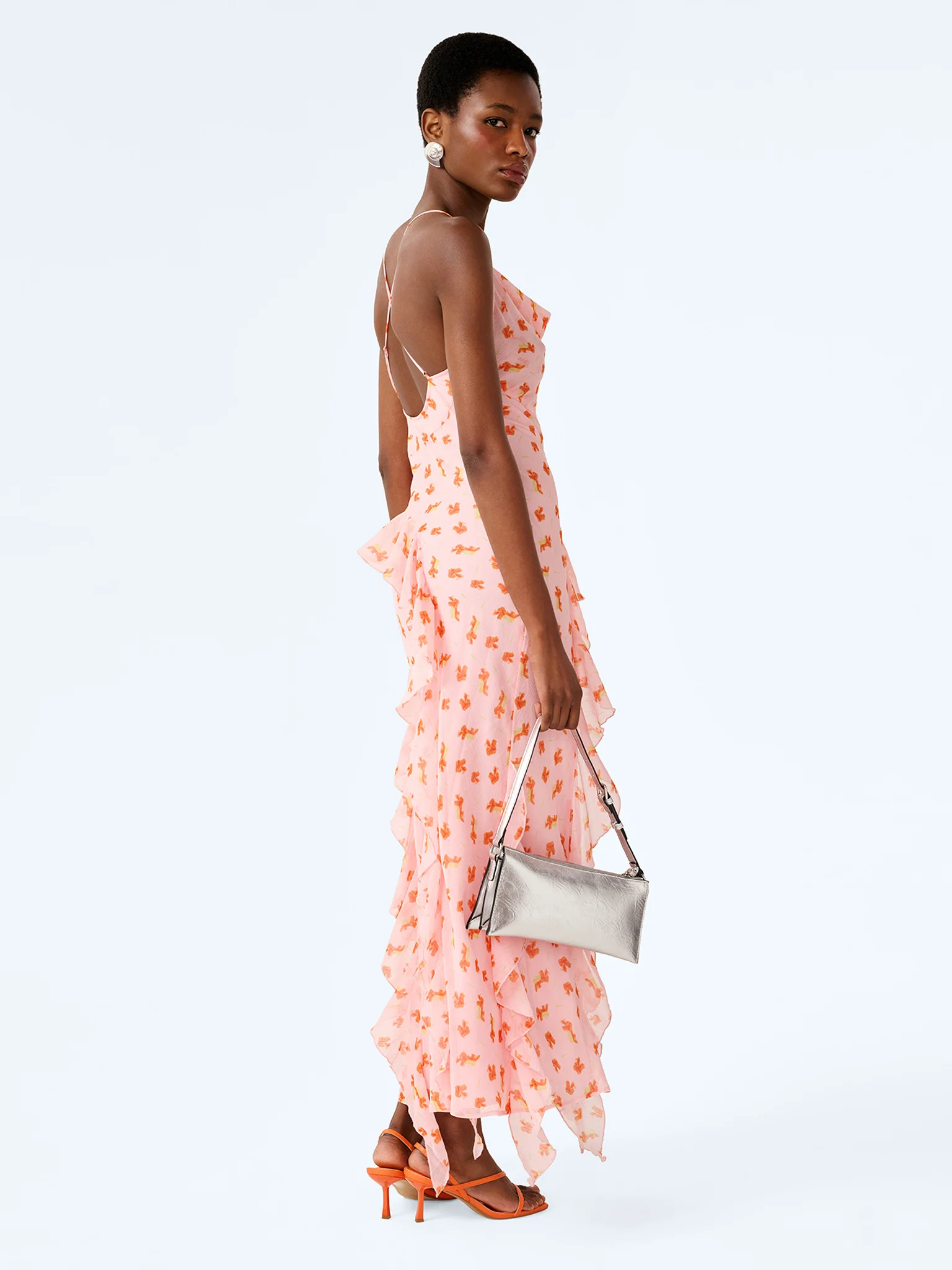 Thora Dress in Abstract Ditsy Floral - Image 3