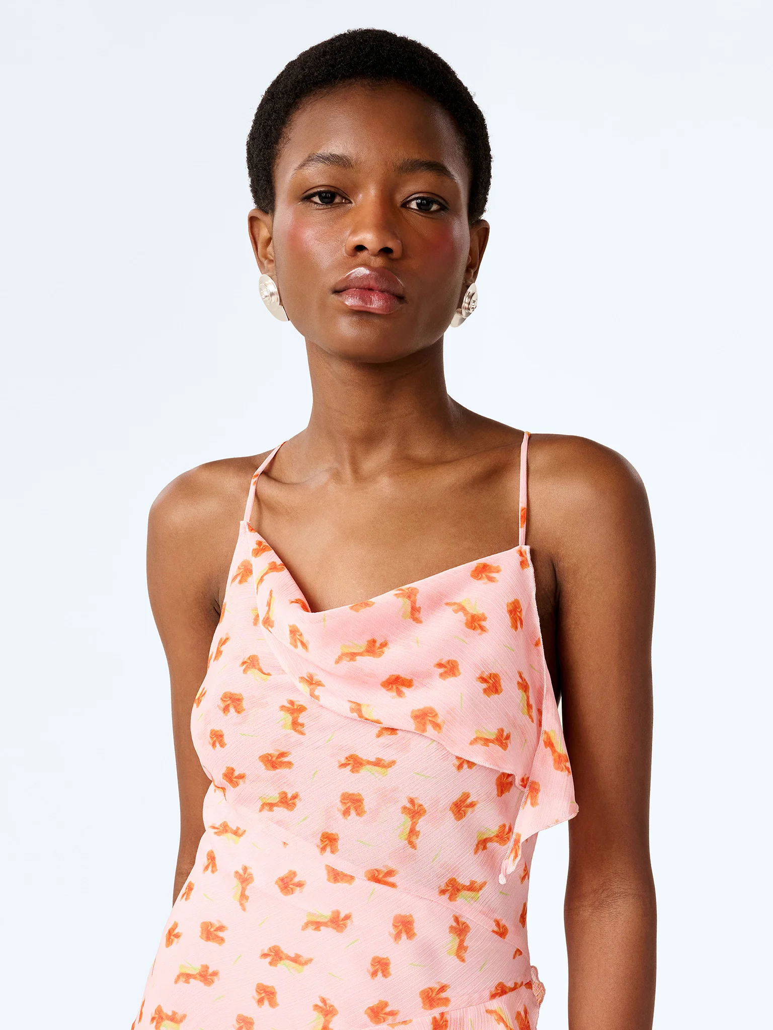 Thora Dress in Abstract Ditsy Floral - Image 5