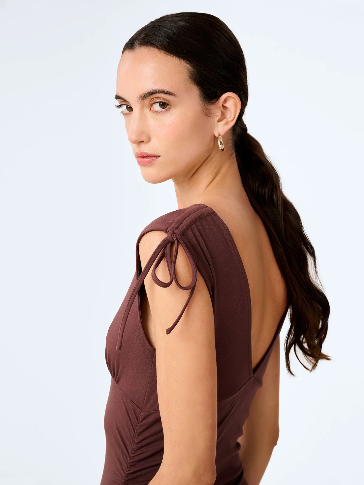 Zaneta Dress in Brown - Image 2